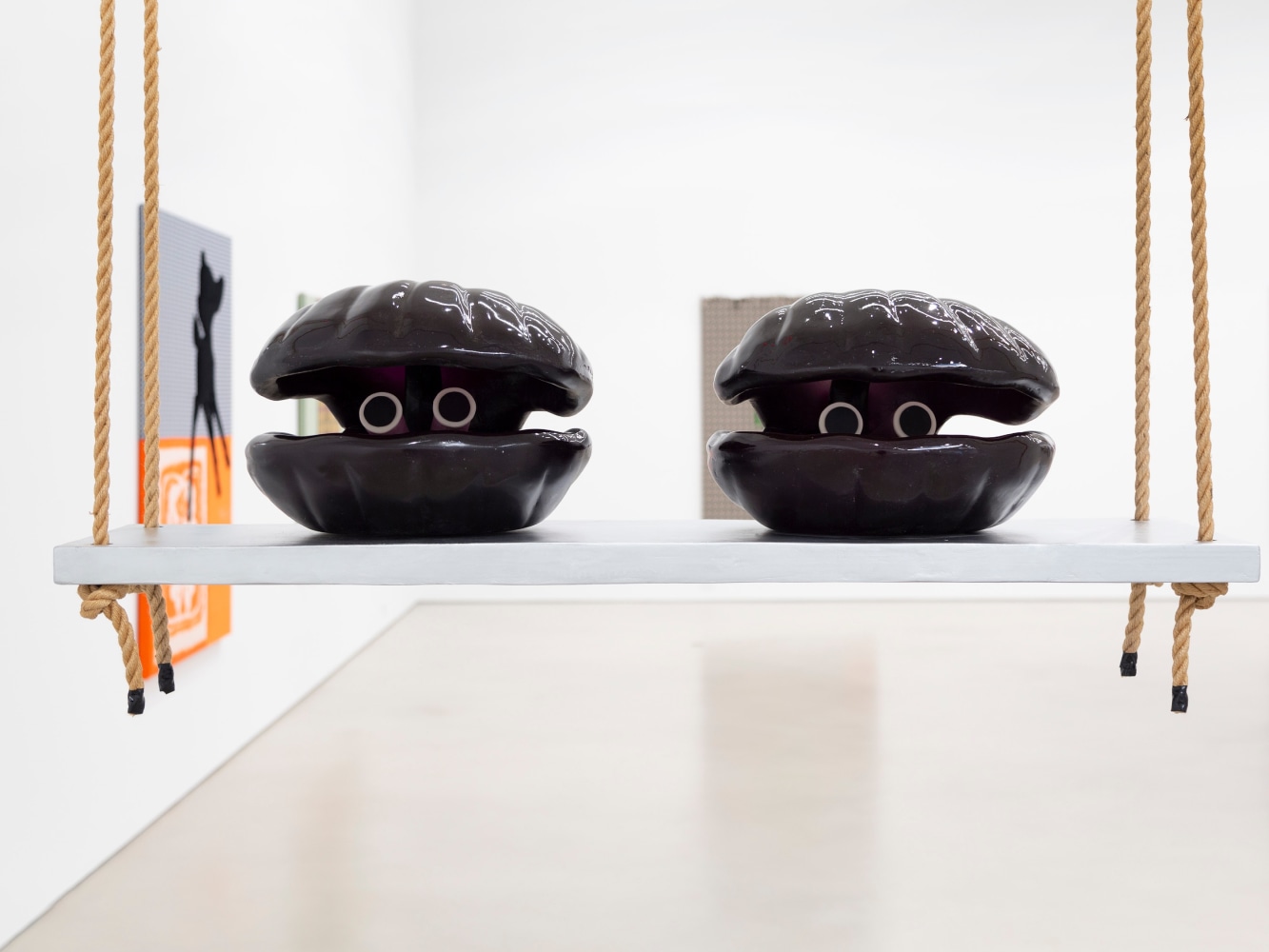 Cosima von Bonin

SCALLOPS (GLASS VERSION)

2022

Positive in colored translucent epoxy incl. material, laminated wooden swing with 20M of rope

55.12 X 11.81 X 15.75 inches

140 X 30 X 40 cm