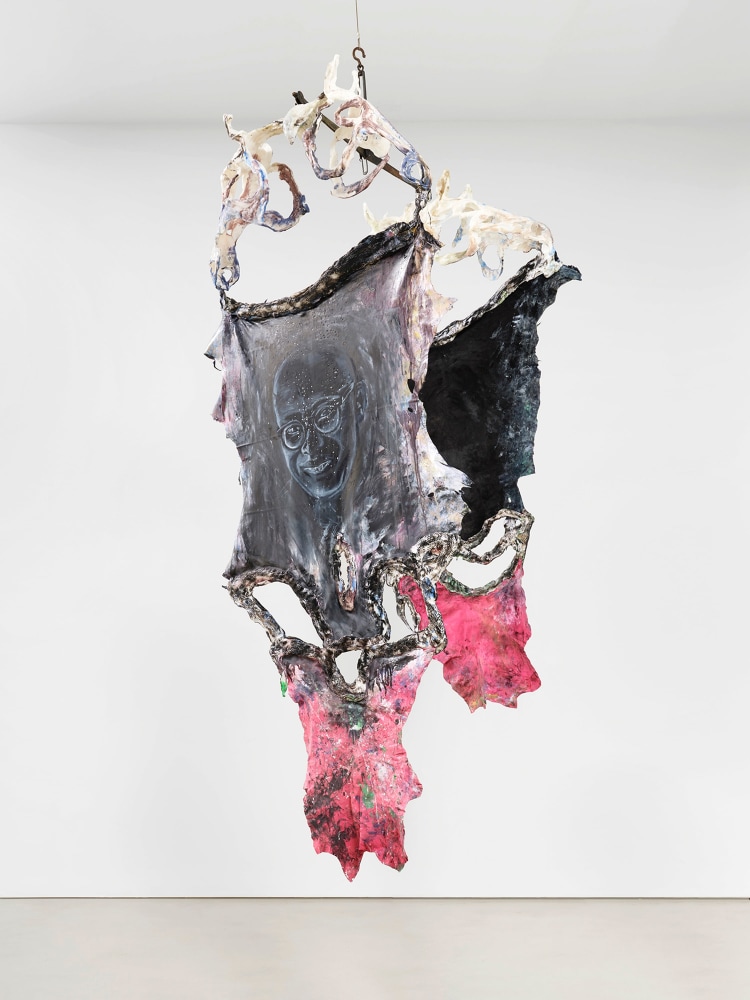Raphaela Vogel

Vergleiche Vergleichen (Compare Comparisons)

2023

Antique scale, recyclable plastic, oil lacquer, oil paint on goat and deer leather

2 parts, each:

118.1 x 55.1 x 70.9 inches

300 x 140 x 180 cm

(RV 23/029)