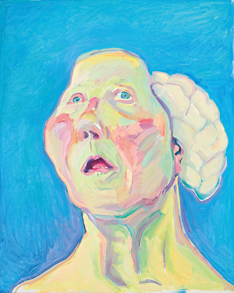 Maria Lassnig

Lady with Brain

c. 1990-1999

Oil on canvas

125 &amp;times; 100 cm

&amp;copy; Maria Lassnig Foundation

Courtesy Maria Lassnig Foundation