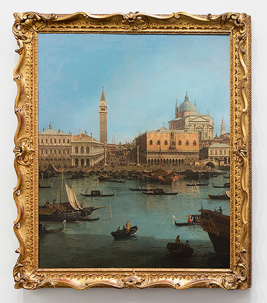 Giovanni Antonio Canal, called Canaletto (Venice, 1697 &amp;ndash; 1768)

Capriccio with St. Mark&amp;#39;s Basin and the Redentore

c.1720

Oil on canvas

51.18 x 41.34 inches

130 x 105 cm

(FP 23/053)