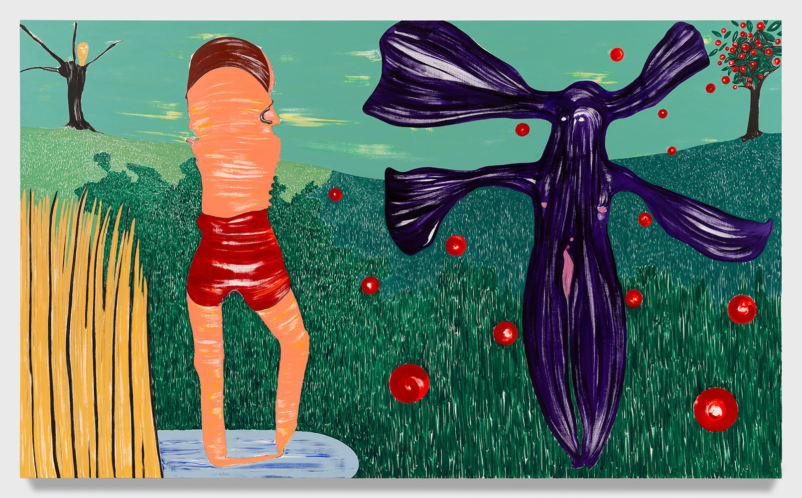 Nicola Tyson

A Day in the Country

2024

Acrylic on canvas

77 x 128 inches

195.6 x 325.1 cm

(NT 24/020)