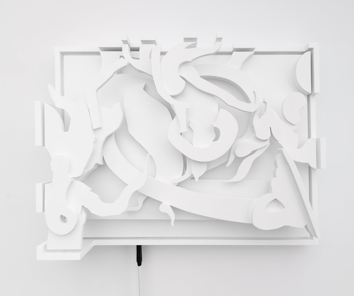 Pieter Schoolwerth

Relief Router E14 (The Last Song)

2024

CNC-routed Sintra in custom frame with 1/4&amp;rdquo; input plug

19.5 x 25.25 x 6.5 inches

49.5 x 64.1 x 16.5 cm

(PS 24/020)