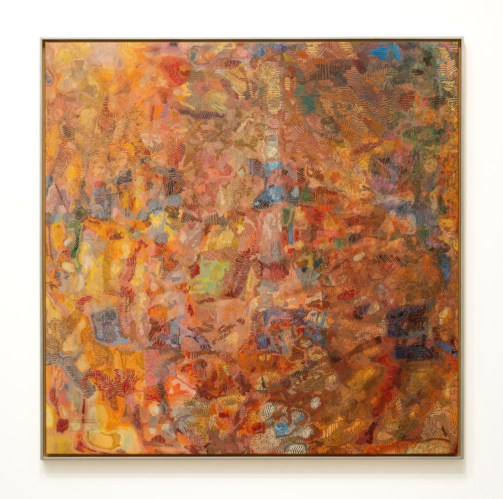 Jorge Pardo

Untitled, 2025

Oil and metallic paint on canvas, stretched over birch and engraved

Framed: 73 1/4 x 73 1/4 x 2 3/8 in
186 x 186 x 6 cm
Unframed: 71 1/4 x 71 1/4 in
181 x 181 cm

(JP 25/018)