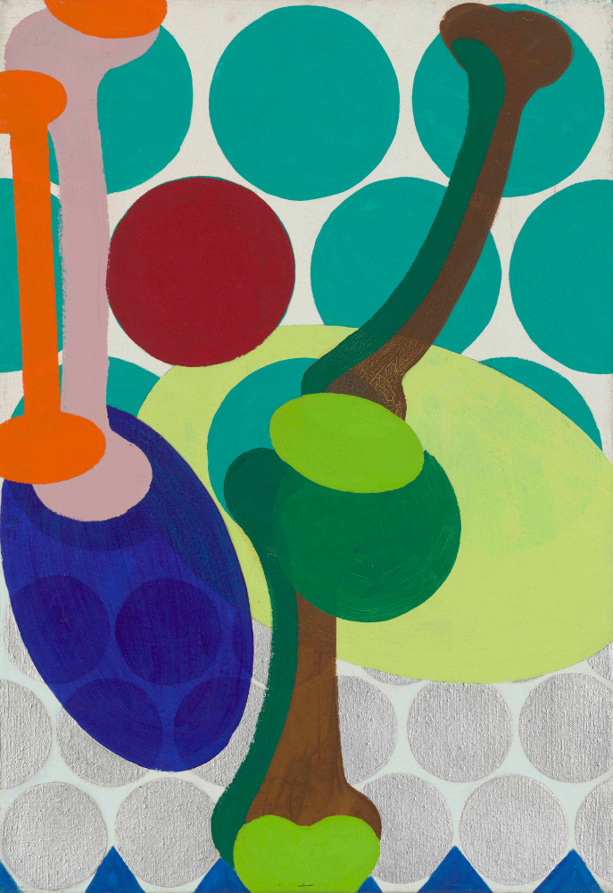 KIKI KOGELNIK

Untitled

c. 1964

Oil on canvas

23 by 16&amp;nbsp; in.&amp;nbsp; 58.4 by 40.6 cm.

(MI&amp;amp;N 15825)