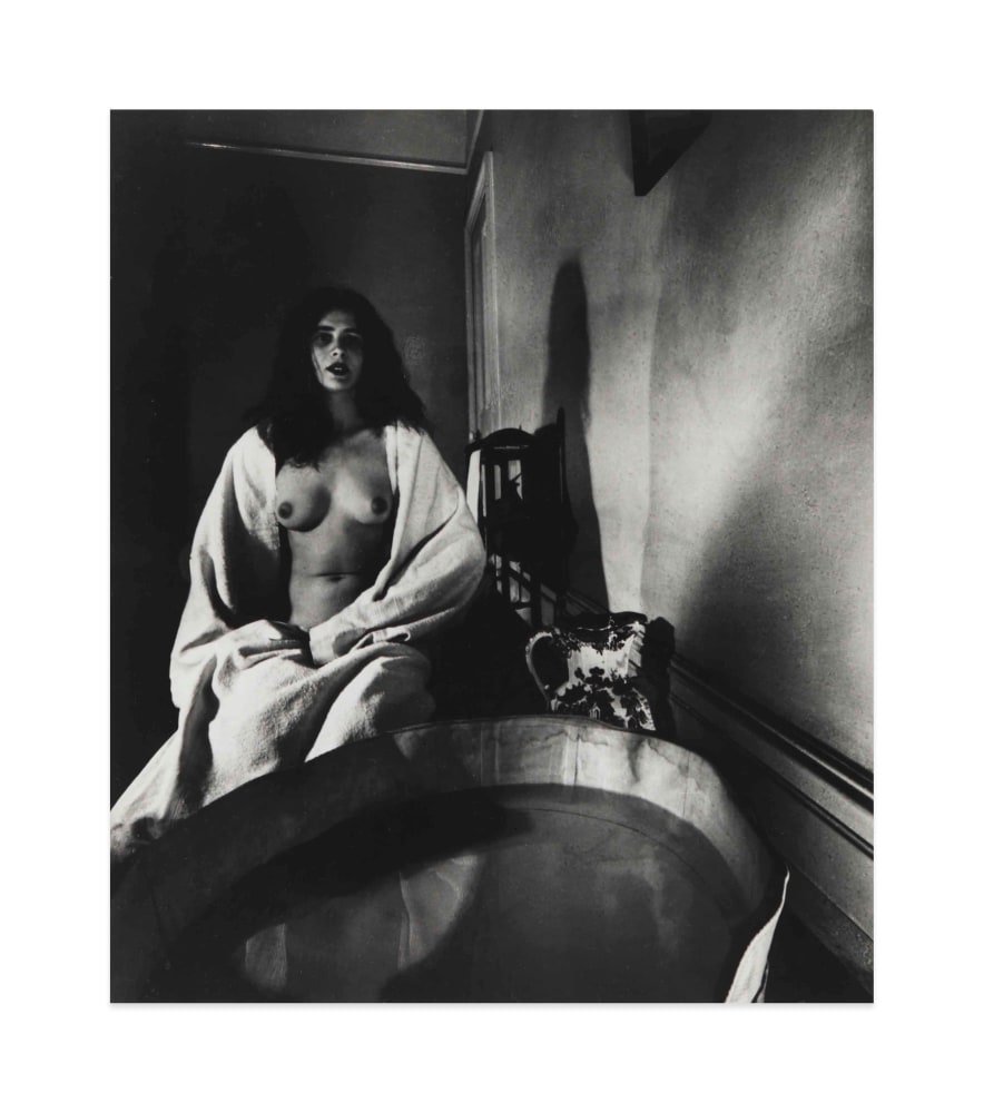 Nude, The Haunted Bathroom, Campden Hill, London, 1948

gelatin silver print mounted on museum board

image: 13 1/4 x 11 3/8 in. / 33.7 x 28.9 cm

sheet: 13 1/4 x 11 3/8 in. / 33.7 x 28.9 cm

mount: 20 x 16 in. / 50.8 x 40.6 cm

recto: signed, lower right