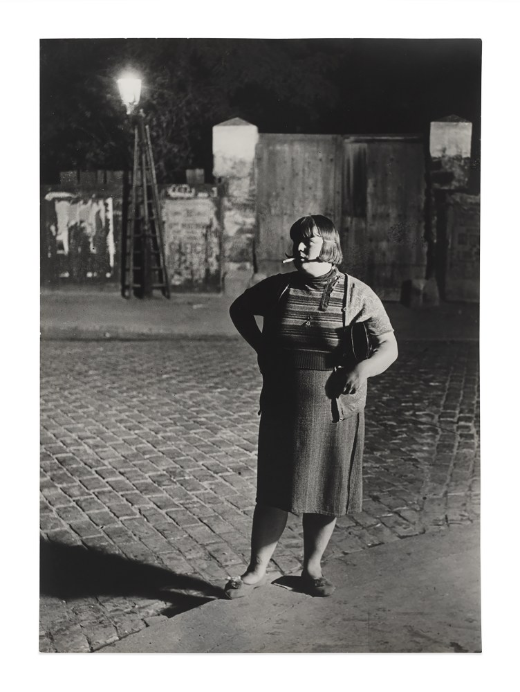 Fille de joie, quartier Italie&amp;nbsp;(Streetwalker, Quartier Italie), 1932&amp;nbsp;
gelatin silver print on single weight paper&amp;nbsp;
image: 15 3/8 x 11 1/8 in. / 39.1 x 28.3 cm

sheet: 15 3/8 x 11 1/8 in. / 39.1 x 28.3 cm&amp;nbsp;

verso:&amp;nbsp;signed, stamped &amp;lsquo;COPYRIGHT by BRASSA&amp;Iuml; 81, Faubourg St. Jacques PARIS 14eme T&amp;eacute;l. 707.23.41&amp;rsquo;; &amp;lsquo;Tirage de l&amp;rsquo;Auteur&amp;rsquo;; &amp;lsquo;INTERDICTION DE REPRODUIRE SANS AUTORISATION DE L&amp;rsquo;AUTEUR&amp;rsquo;; &amp;lsquo;PHOTOGRAPHIE ORIGINALE&amp;rsquo;, inscribed &amp;lsquo;Fille de joie quartier Italie&amp;rsquo;; &amp;lsquo;Pl. 333&amp;rsquo;; &amp;lsquo;p. 92&amp;rsquo;&amp;nbsp;