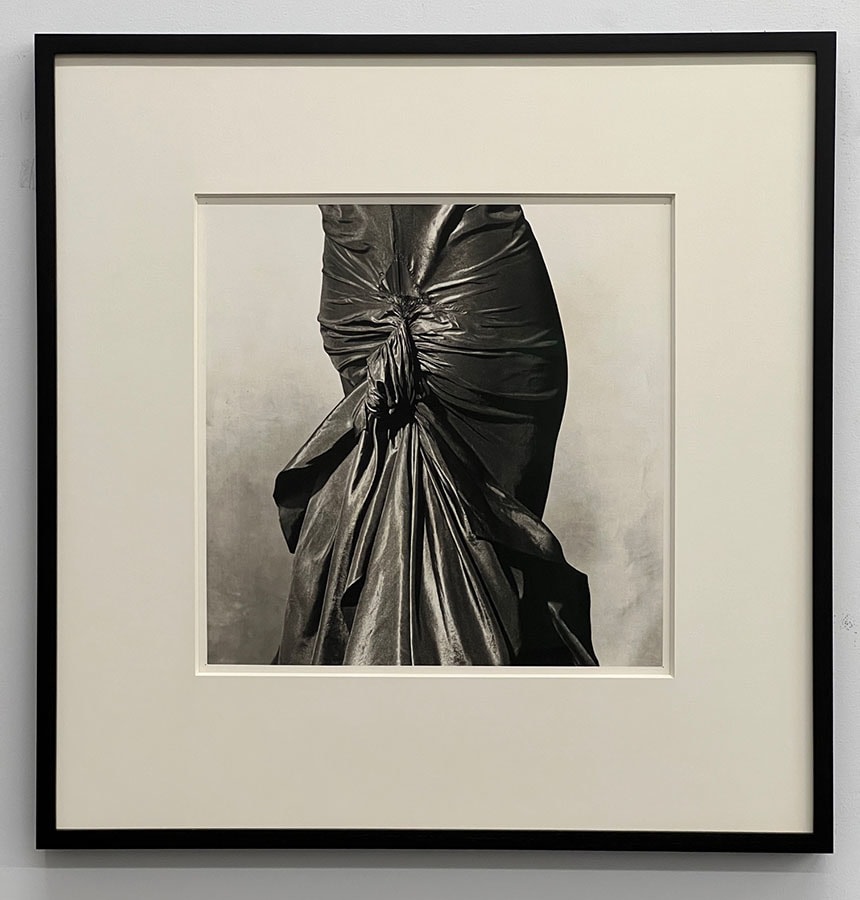 Vionnet Hipline Dress, New York, 1974,&amp;nbsp;1978

platinum-palladium print mounted on aluminum, ed. of 8

image: 16 x 15 3/4 in. (40.6 x 40 cm)

mount: 25 x 20 in. (63.5 x 50.8 cm)

framed: 26 3/8 x 25 3/4 in. (67 x 65.4 cm)

&amp;nbsp;

signed, stamped, inscribed