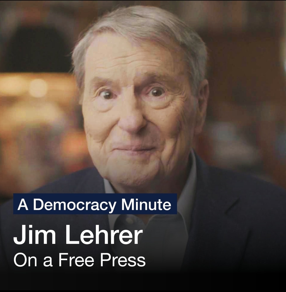 A Democracy Minute

Jim Lehrer: What is the role of a free press in a democracy? Watch Here

Access PBS NewsHour Lesson Here

(2 of 11)