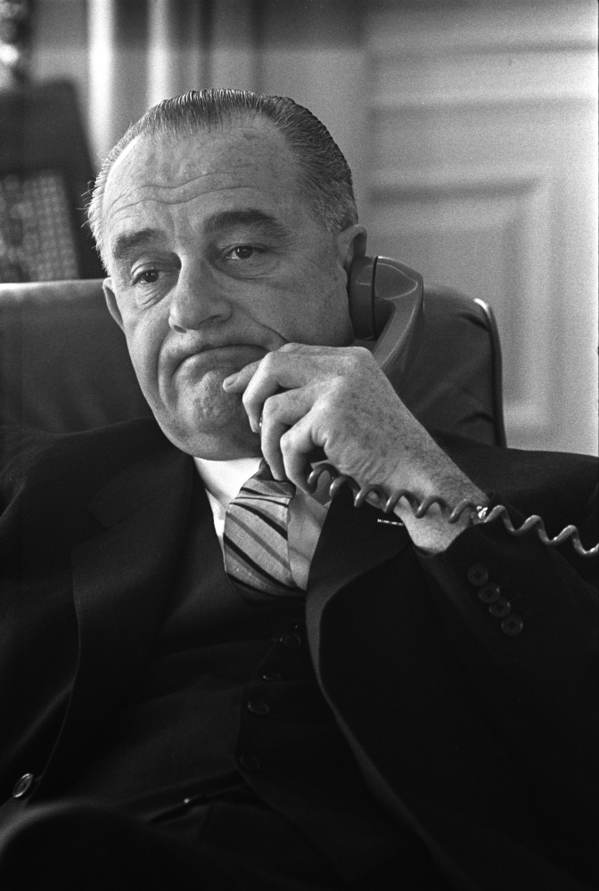 President Lyndon Johnson, the White House, Washington D.C., January 10, 1964 (Courtesy LBJ Presidential Library)