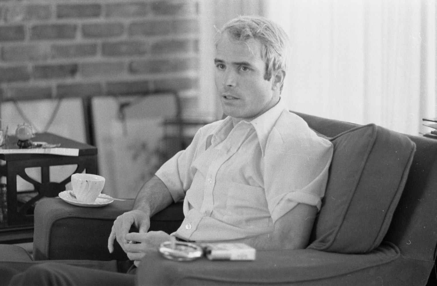 Former POW Lt. Commander John McCain, April 24, 1973 (Courtesy Library of Congress)