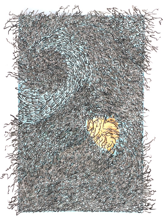 Ghulam Mohammad
Hisaar (Siege)
2019
Iranian ink &amp;amp; paper collage on Wasli paper
22.5 x 16.25 in. with frame
$9,000