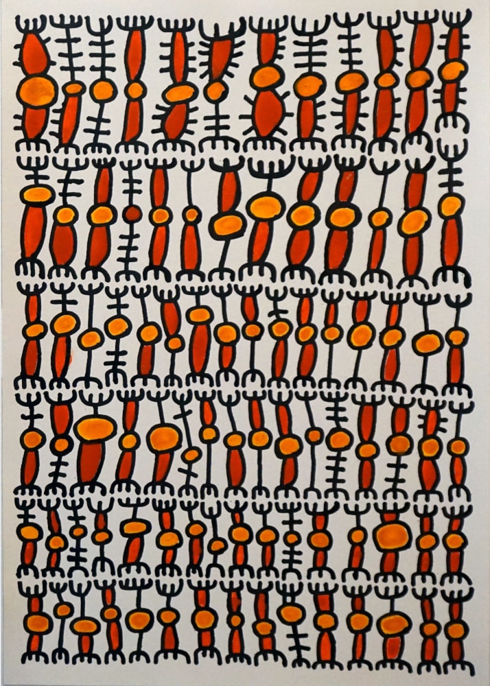 Mohamed Ahmed Ibrahim

Untitled 2&amp;nbsp;(2020)

Acrylic and ink on paper

20 x 14 in.