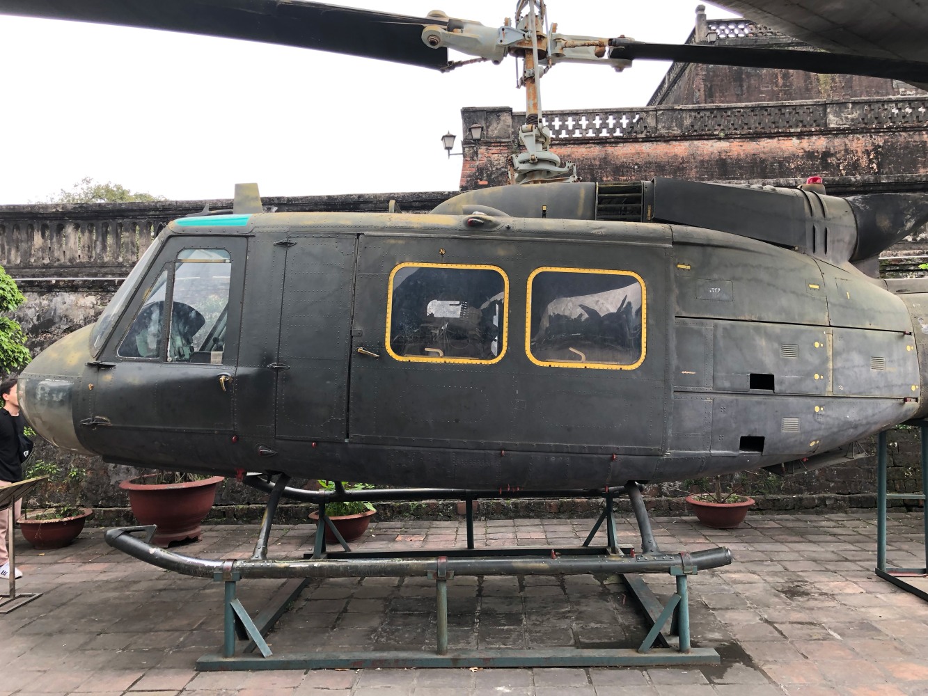 Huey Helicopter at the Vietnam Military History Museum, Hanoi, Vietnam. Photo: Matthew Brannon, 2019