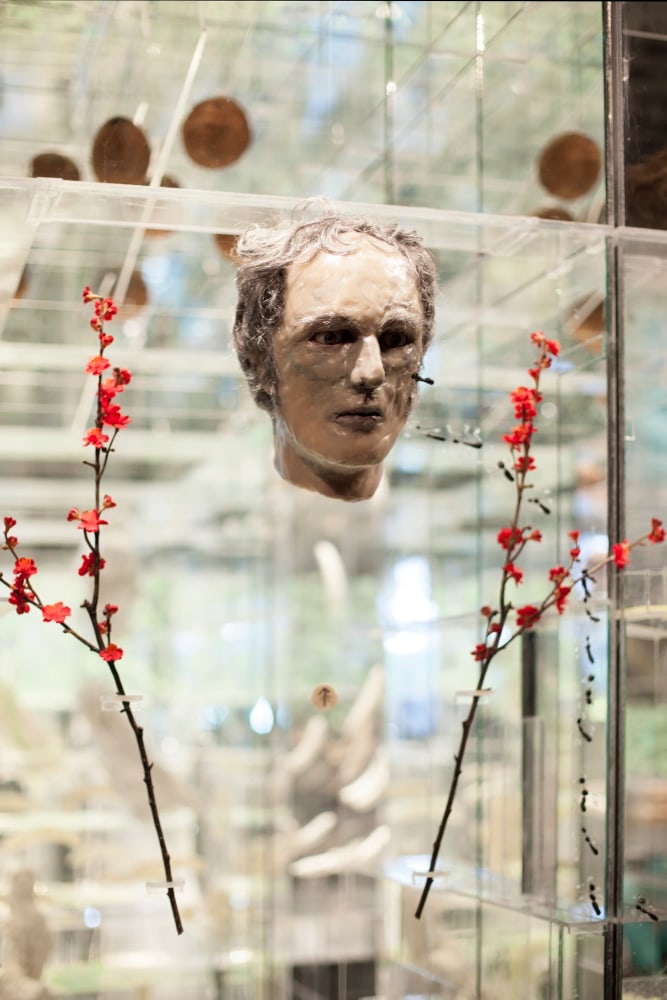 David Altmejd,&amp;nbsp;The Flux and the Puddle, 2014, Plexiglas, quartz, polystyrene, expandable foam, epoxy clay, epoxy gel, resin, synthetic hair, clothing, leather shoes, thread, mirror, plaster, acrylic paint, latex paint, metal wire, glass eyes, sequin, ceramic, synthetic flowers, synthetic branches, glue, gold, feathers, steel, coconuts, aqua resin, burlap, lighting system including fluorescent lights, Sharpie ink, wood, coffee grounds, and polyurethane foam, 129 x 252 x 281 inches, (327.7 x 640.1 x 713.7 cm)

Installation view,&amp;nbsp;The Flux and the Puddle,&amp;nbsp;Louisiana Museum of Modern Art, Humleb&amp;aelig;k, Denmark, November 12, 2015 &amp;ndash; January 31, 2016, Photo by Poul Buchard / Brondum and Co., Courtesy of the Louisiana Museum of Modern Art