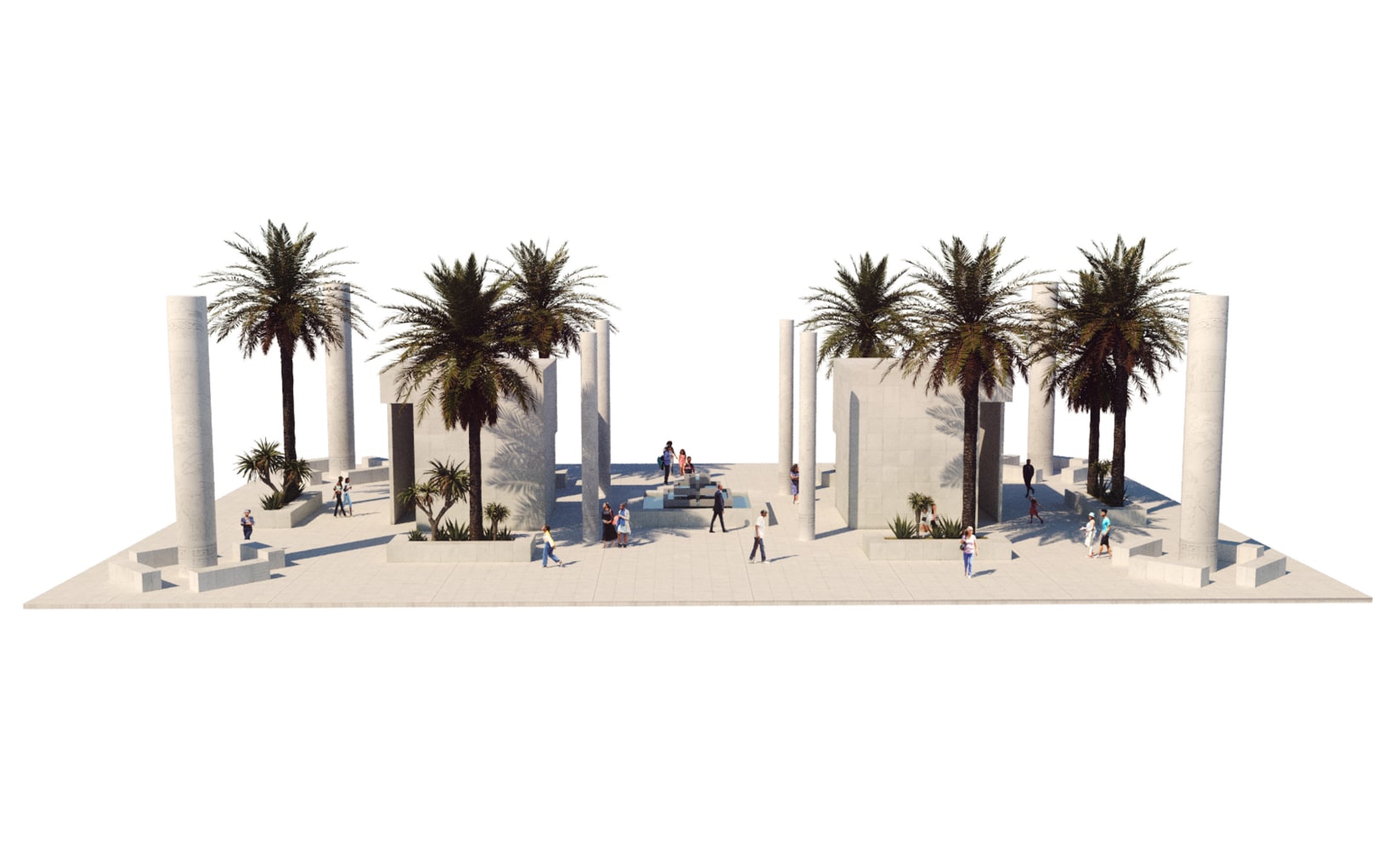 &amp;nbsp;Digital rendering of Lauren Halsey&amp;rsquo;s in-progress&amp;nbsp;Hieroglyphic Architecture, 2019, courtesy of the artist&amp;nbsp;