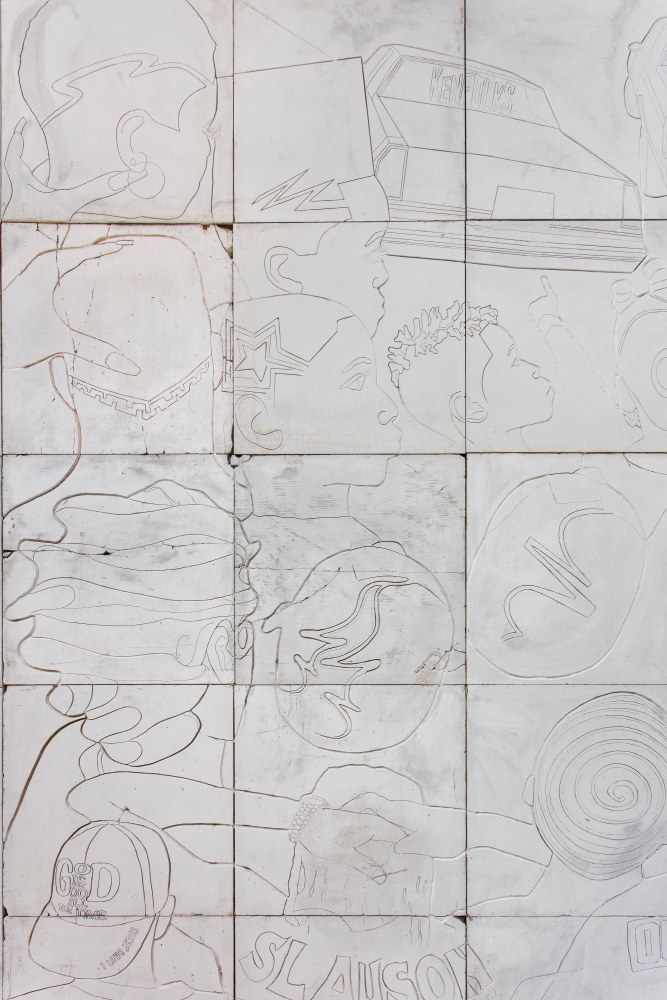 &amp;nbsp;Lauren Halsey,&amp;nbsp;The Crenshaw District Hieroglyph Project (Prototype Architecture), 2018, Installation view,&amp;nbsp;Made in L.A., June 3 &amp;ndash; September 2, 2018, Hammer Museum, Los Angeles, Photo by Brian Forrest&amp;nbsp;