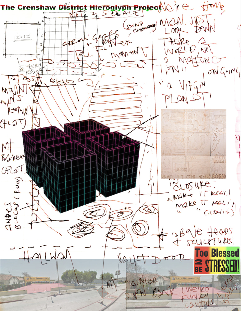 &amp;nbsp;Lauren Halsey,&amp;nbsp;The Crenshaw District Hieroglyph Project, 2015, digital collage, dimensions variable&amp;nbsp;