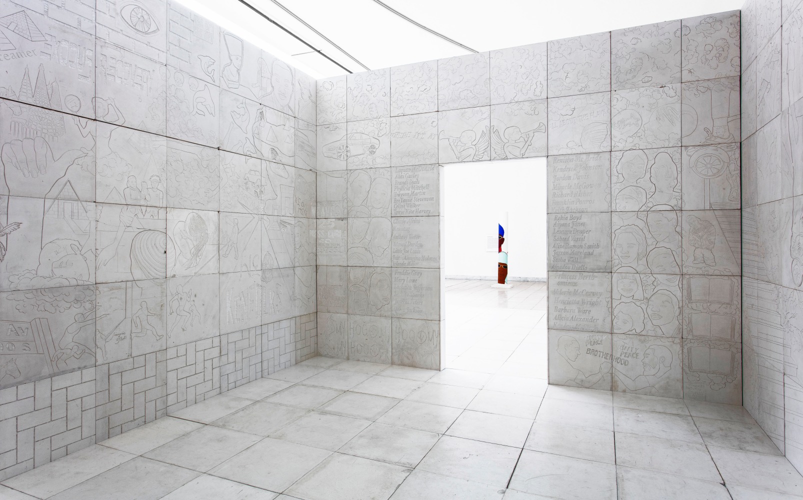 &amp;nbsp;Lauren Halsey,&amp;nbsp;The Crenshaw District Hieroglyph Project (Prototype Architecture), 2018, Installation view,&amp;nbsp;Made in L.A., June 3 &amp;ndash; September 2, 2018, Hammer Museum, Los Angeles, Photo by Brian Forrest&amp;nbsp;