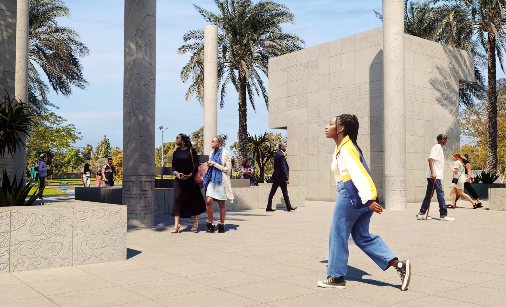 &amp;nbsp;Digital rendering of Lauren Halsey&amp;rsquo;s in-progress&amp;nbsp;Hieroglyphic Architecture, 2019, courtesy of the artist&amp;nbsp;