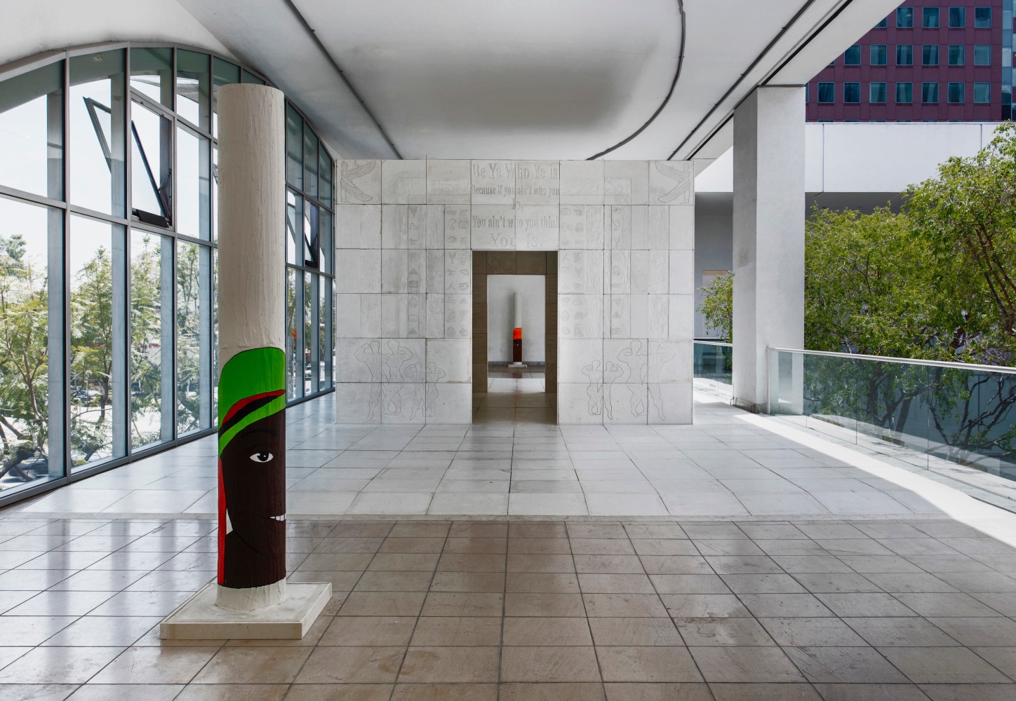 &amp;nbsp;Lauren Halsey,&amp;nbsp;The Crenshaw District Hieroglyph Project (Prototype Architecture), 2018, Installation view,&amp;nbsp;Made in L.A., June 3 &amp;ndash; September 2, 2018, Hammer Museum, Los Angeles, Photo by Brian Forrest&amp;nbsp;
&amp;nbsp;