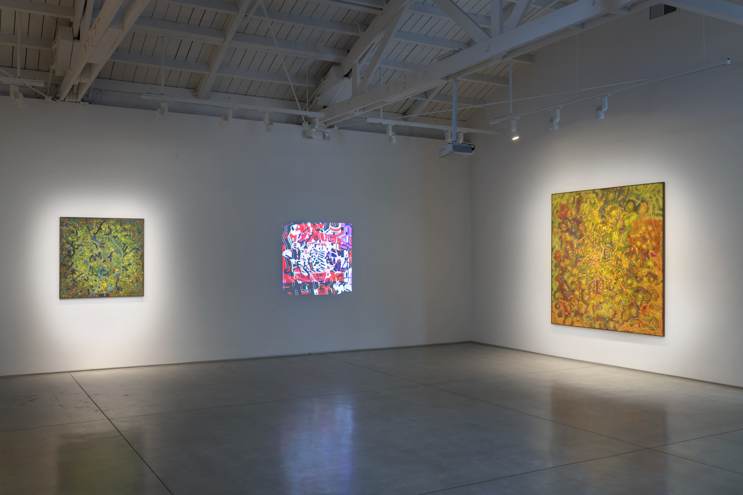Installation view of Lee Mullican: Computer Joy​​​​​​​, 2022