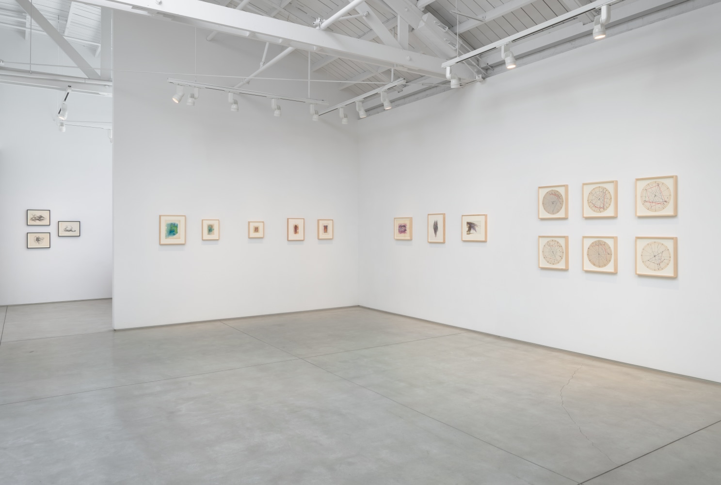 Installation view of Cameron's solo exhibition The Lion Path: Art, Astrology and Magic, 2023