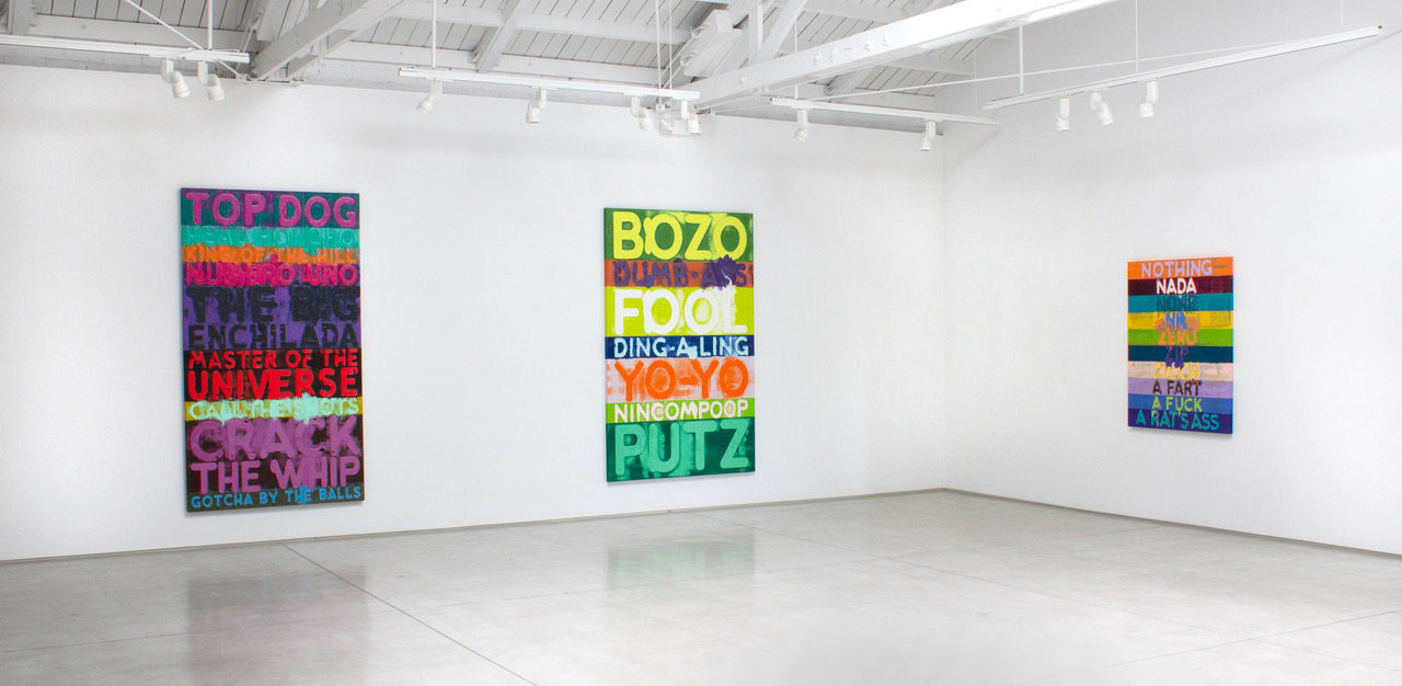 Installation view of Mel Bochner's Do I Have To Draw You A Picture?, 2022