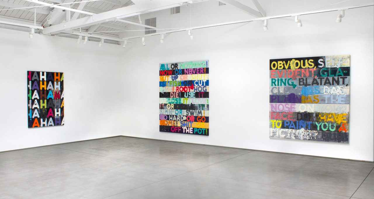 Installation view of Mel Bochner's Do I Have To Draw You A Picture?, 2022