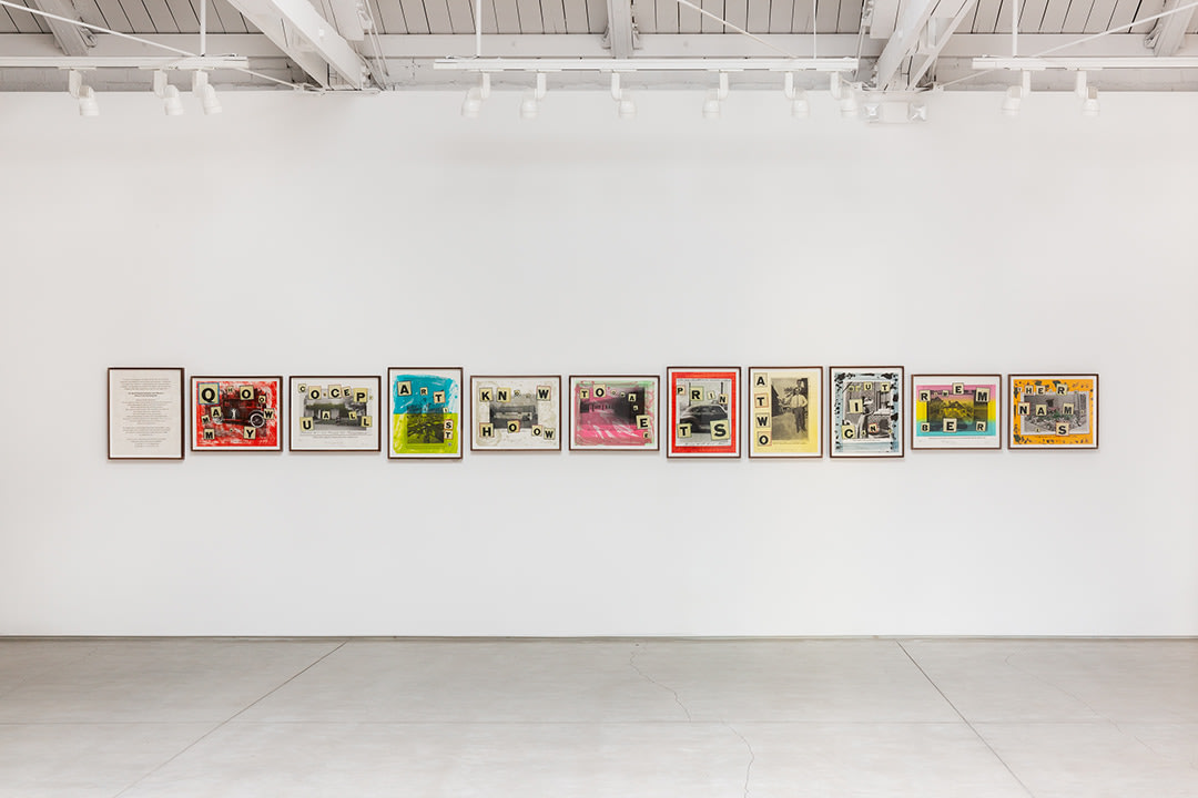 Allen Ruppersberg What a Strange Day it has Been​, installation view