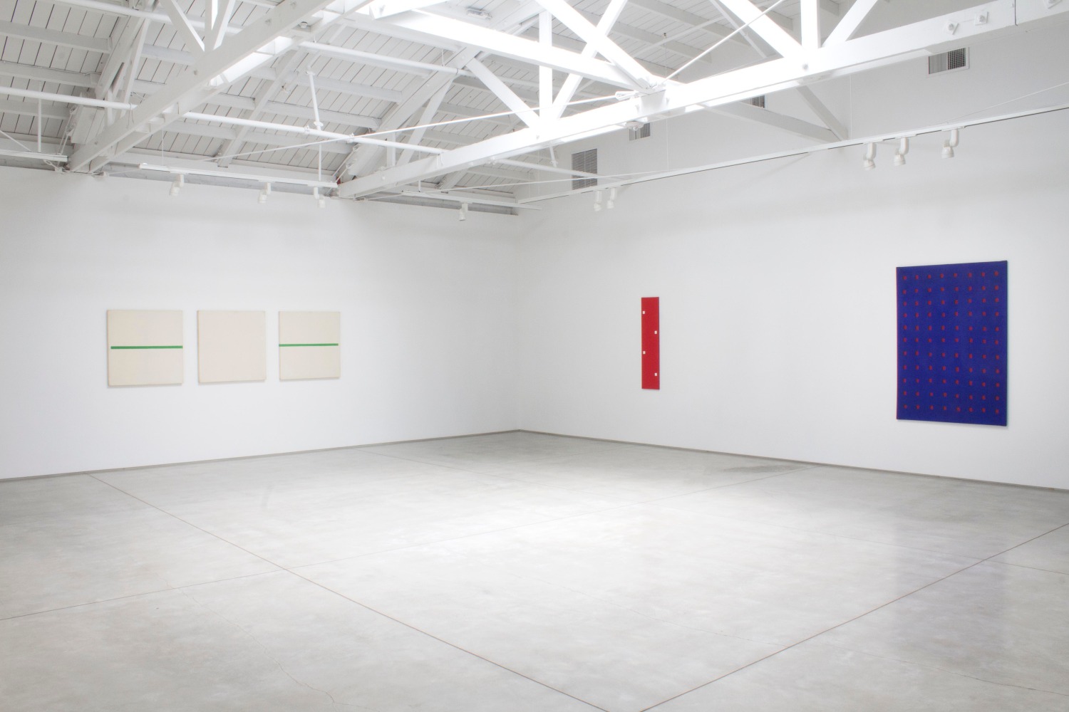 Robert Barry Paintings and Works on Paper from the 1960s​, installation view