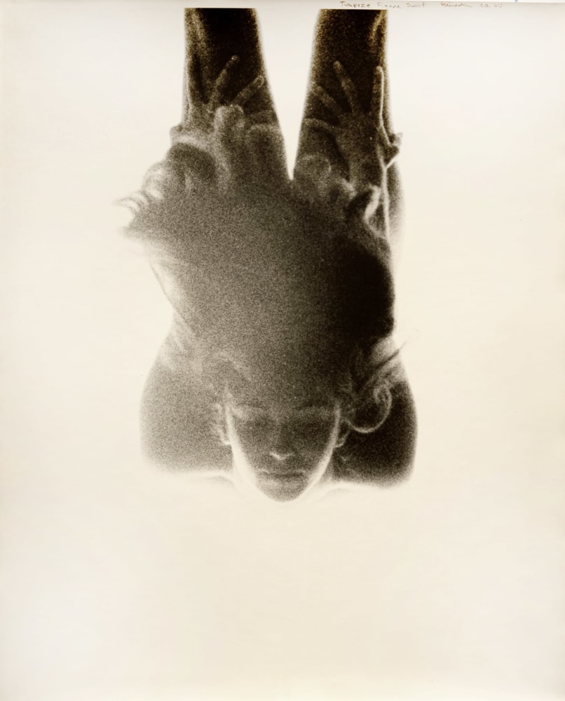 Trapeze Figure Work, 1964 Silver Gelatin Print  19 ½ x 14 ¼ inches