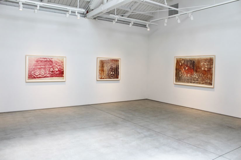 Sari Dienes &quot;Dear Sid, with Love&quot; The Hollywood Rubbings​, installation view
