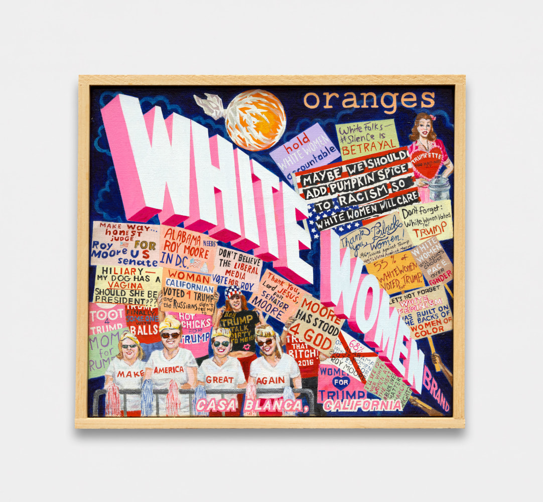 White Women Brand, 2018 Acrylic on canvas 10 x 11 inches