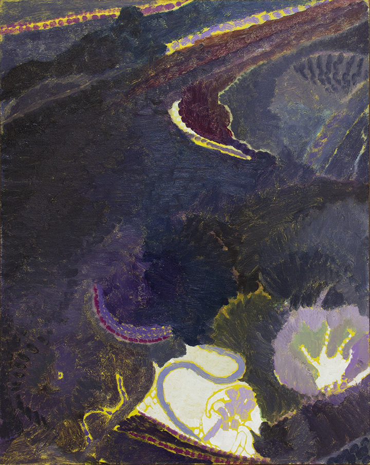 Untitled, 2017 Oil on wood canvas   23 3/4 x 19 inches