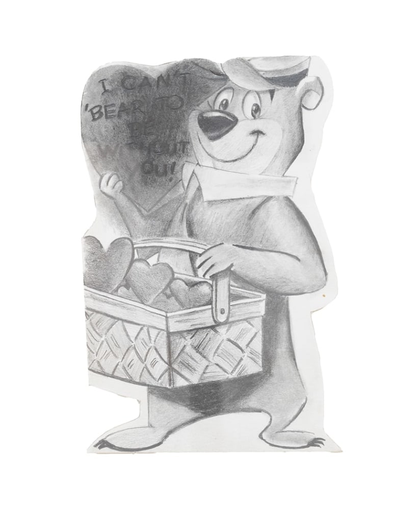 A drawing of a valentine