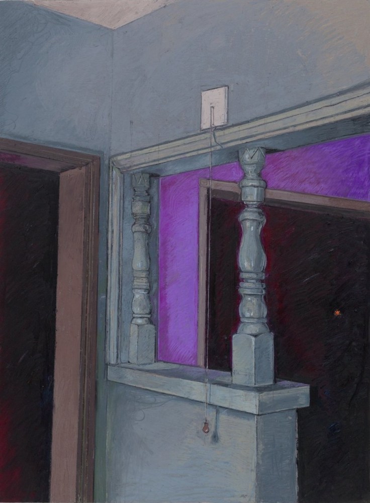 Two Balusters and Light Switch, 2022