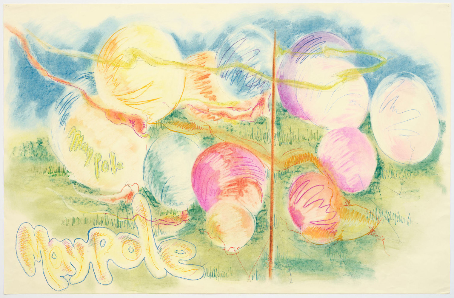 A work by Rosemary Mayer titled &quot;Untitled (Maypole),&quot; 1979
