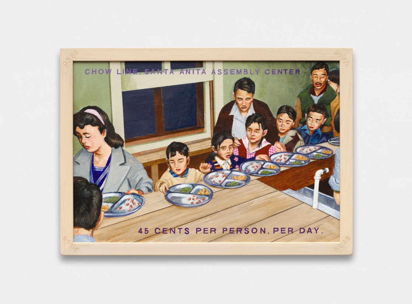 Chow Line Santa Anita, 1999-2001 Acrylic on canvas 11 x 16 inches