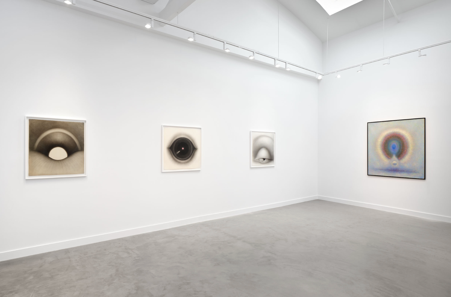 Installation view of Rodolfo Abularach: A Cosmic Vision, 2025