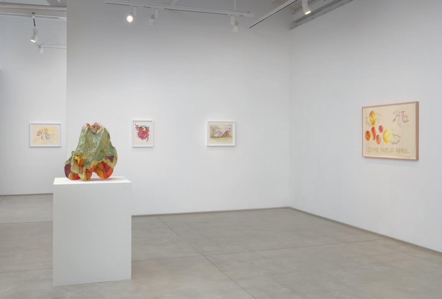 Installation view of Rosemary Mayer: Noon Has No Shadows 3