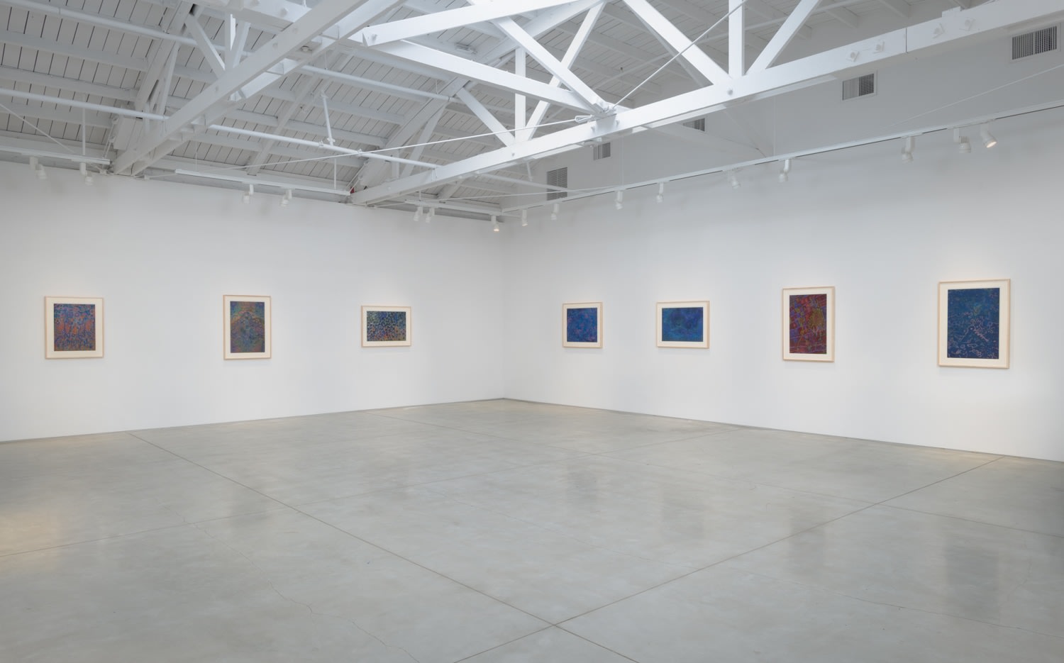 Installation view of Lee Mullican The Marble Drawings: 1966 - 1970​​​​​​​, 2018
