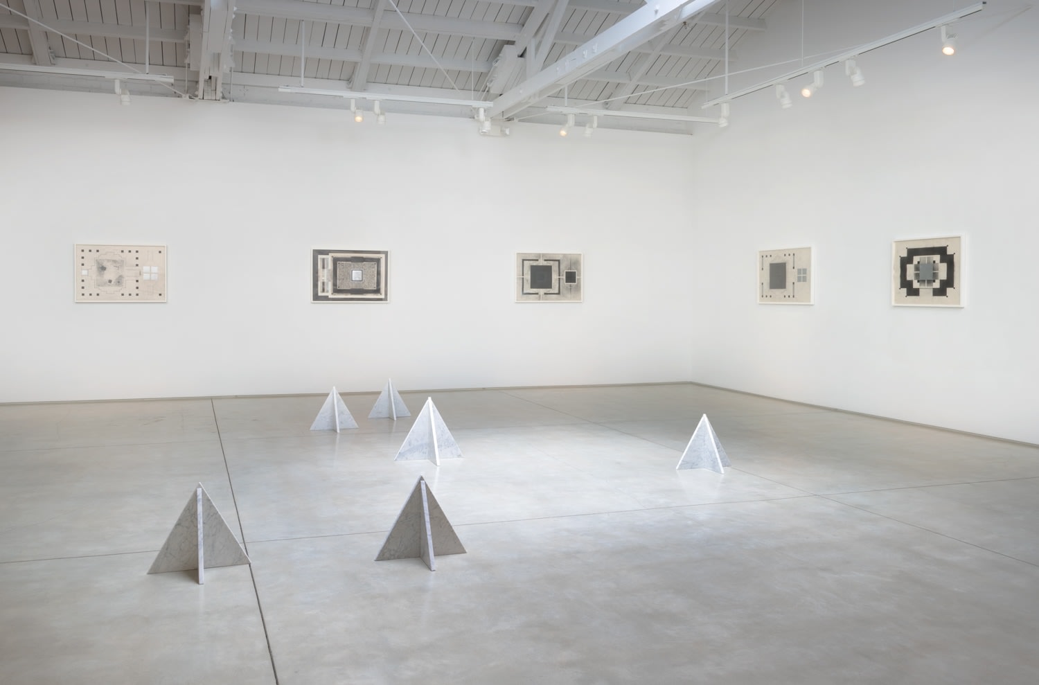 Installation view of Michelle Stuart: Reflections on Paradise​​​​​​​, 2023