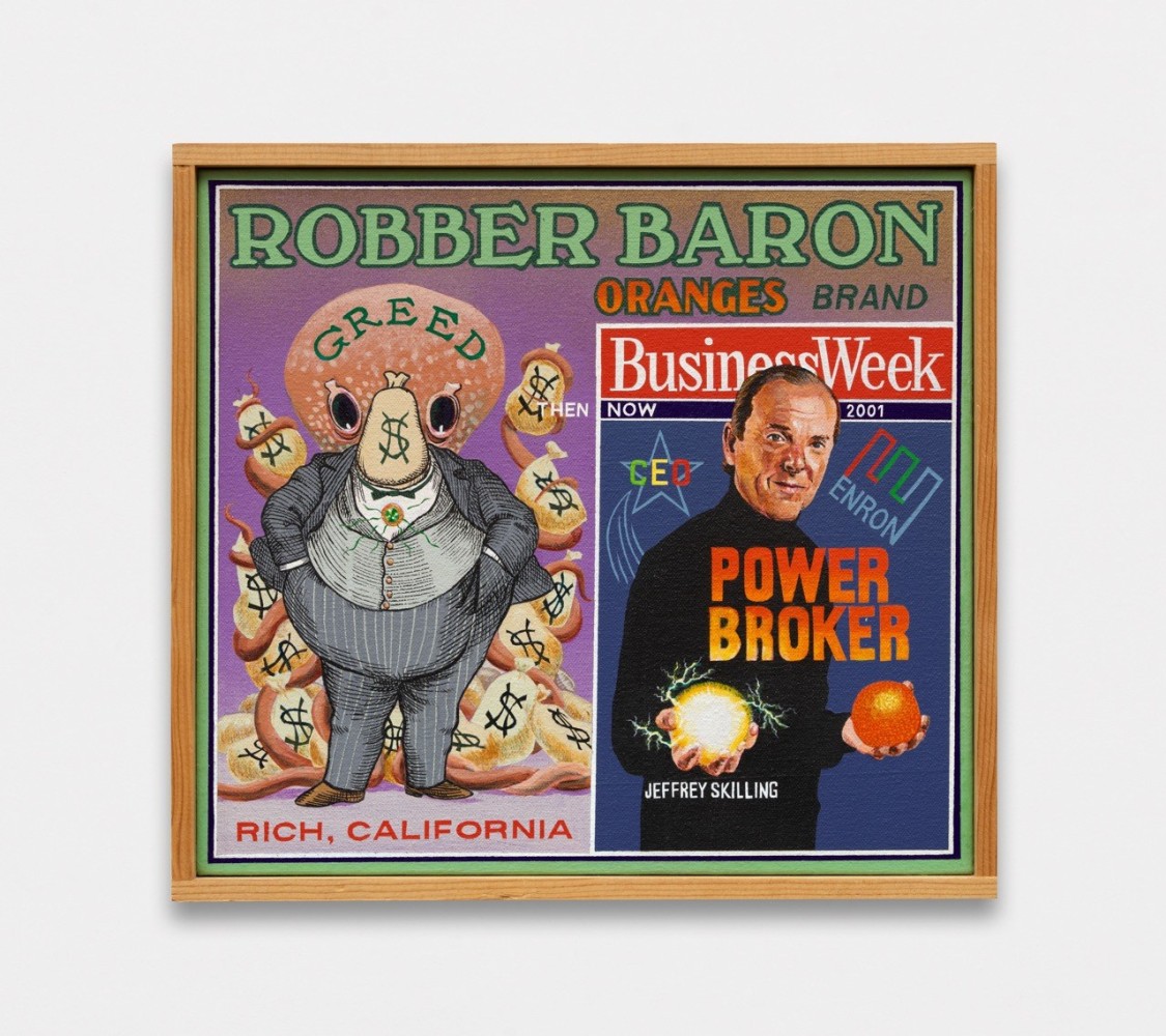 Robber Baron Brand, 2002 Acrylic on canvas ​​​​​​​10 x 11 inches