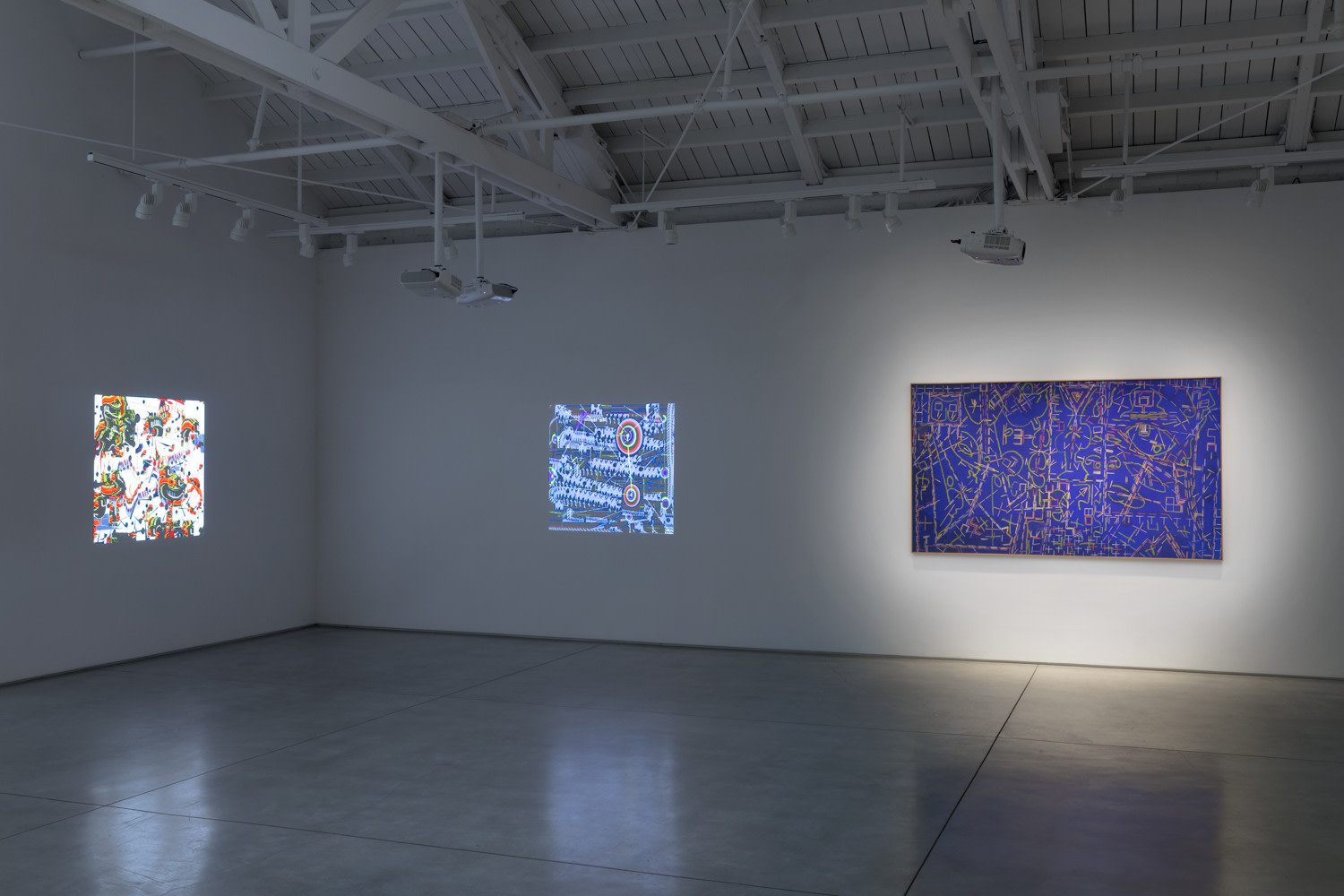 Installation view of Lee Mullican: Computer Joy​​​​​​​, 2022