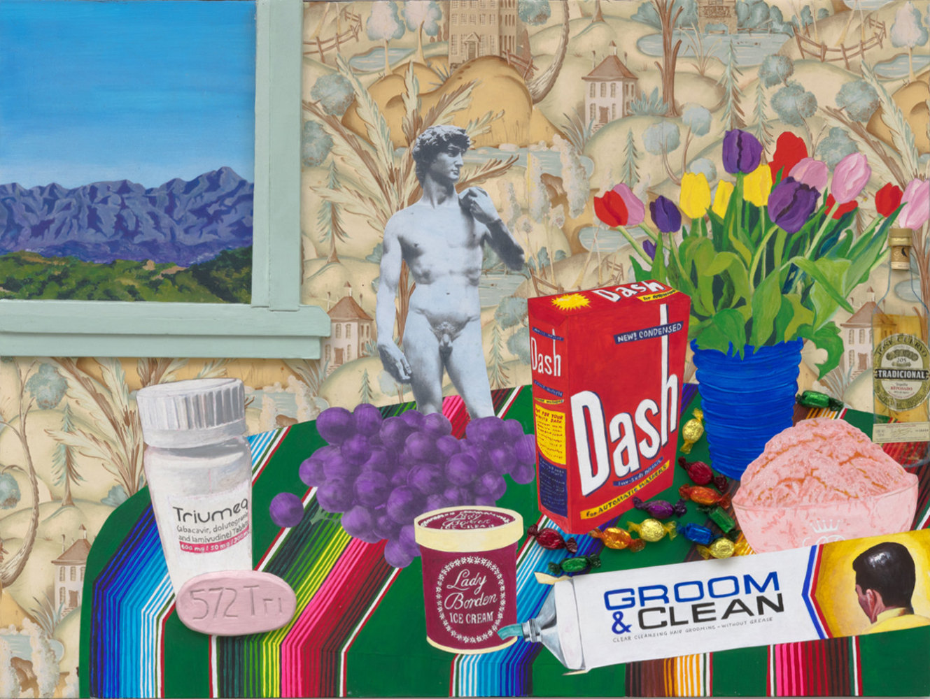 Still-Life with Triumeq and Wrapped Candies that Remind Me of the Artist Félix González-Torres, 2023