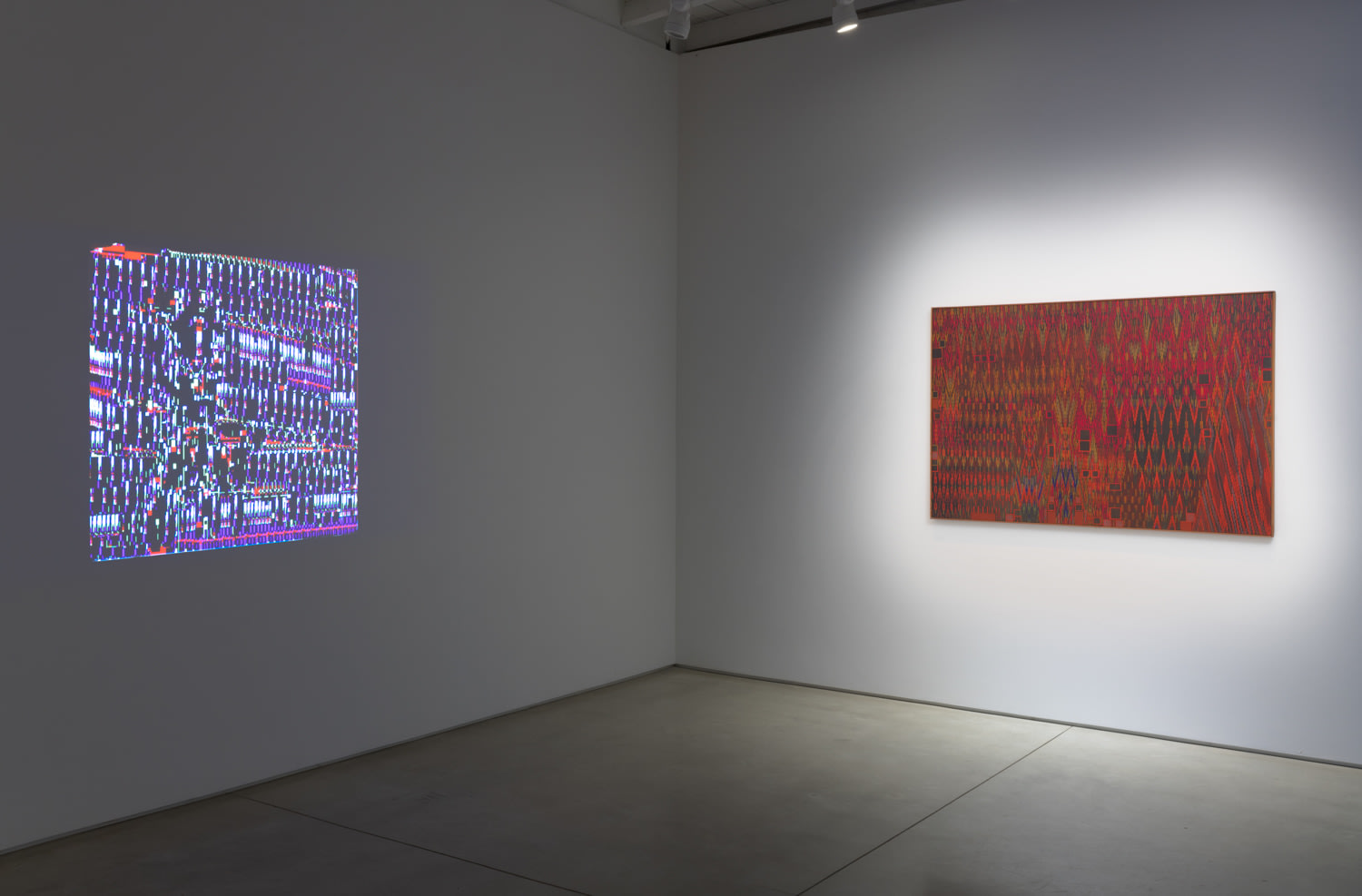 Installation view of Lee Mullican: Computer Joy​​​​​​​, 2022