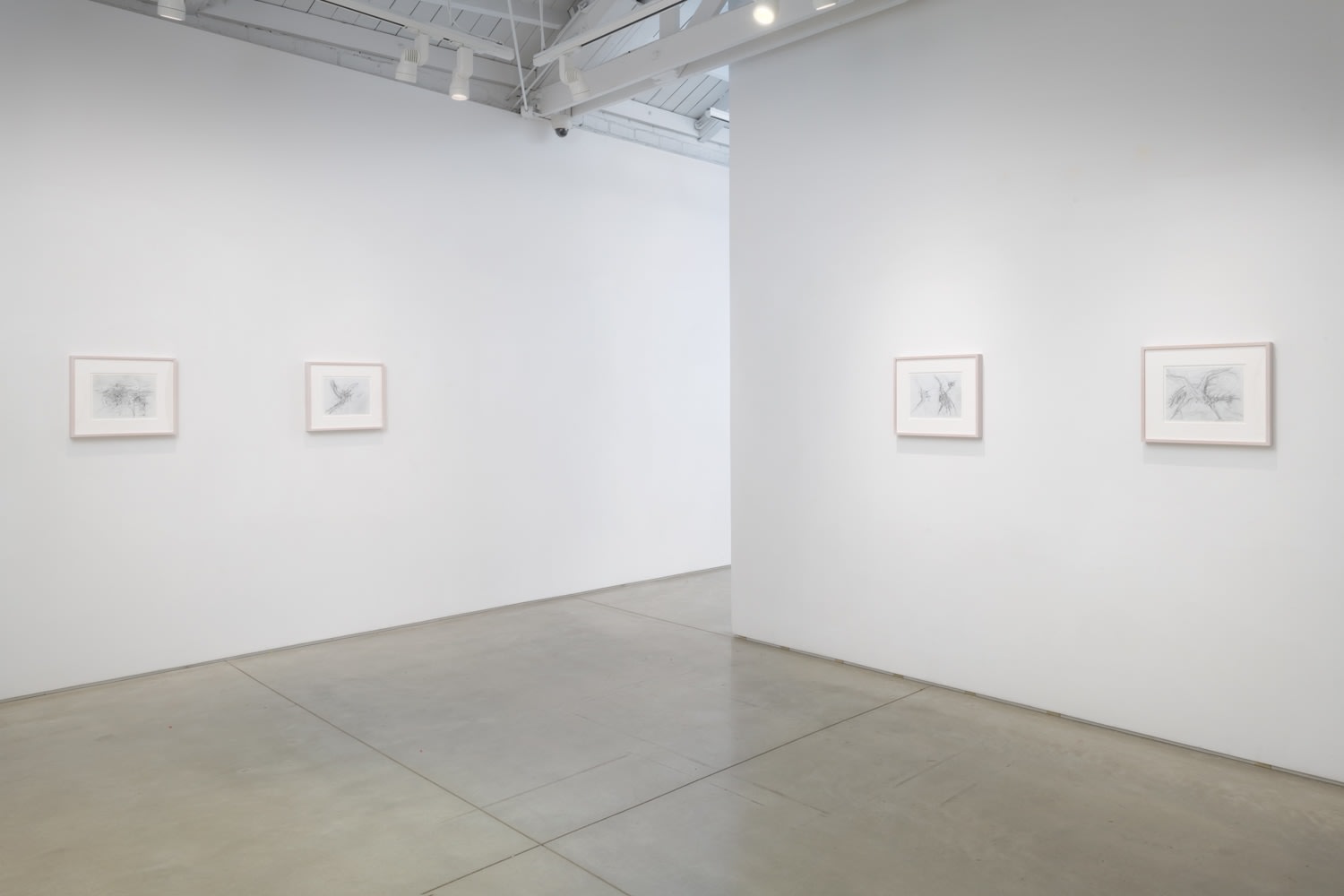 Installation view of Lee Bontecou: A Constellation of Drawings 1982-1987​​​​​​​, 2021