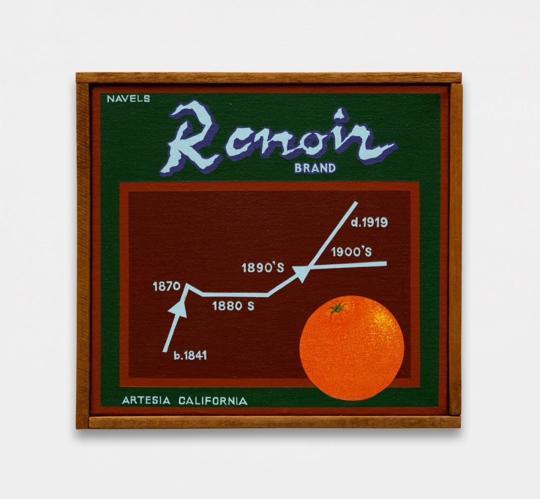 Renoir Brand, 1978-81 Acrylic on canvas 10 x 11 inches
