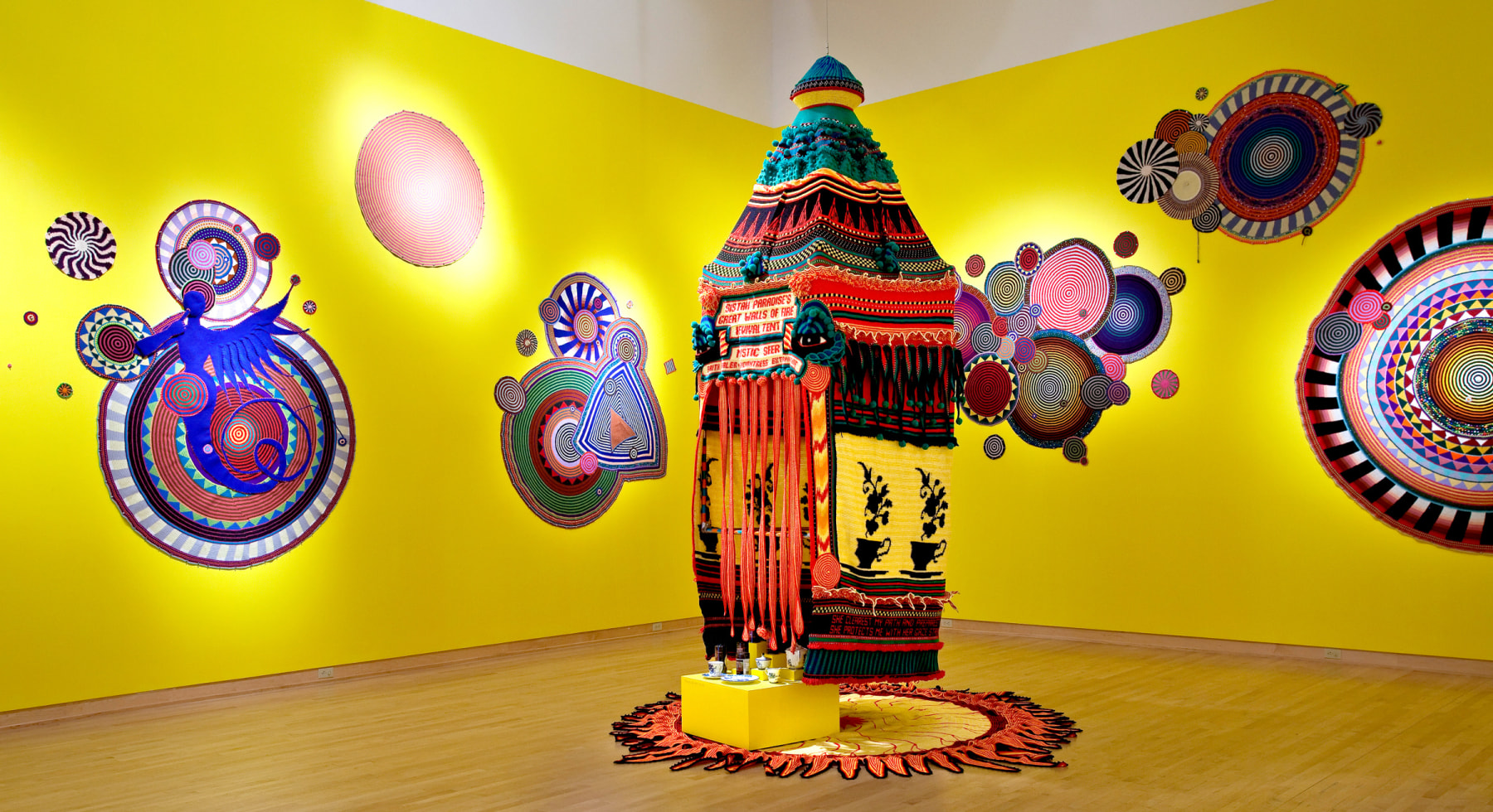 Installation view of &amp;quot;Xenobia Bailey: (Re)Possessed,&amp;quot; in&amp;nbsp;American Story, John Michael Kohler Arts Center, Sheboygan, Wisconsin, 2009-2010. Photo:&amp;nbsp;John Michael Kohler Arts Center.