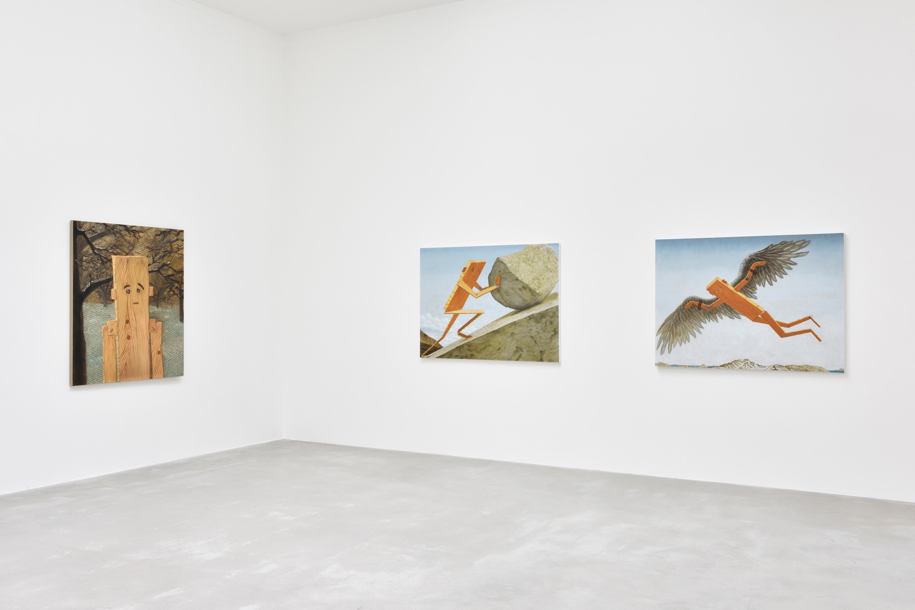 Installation view, Sean Landers, Le Consortium, Dijon, France, 2020